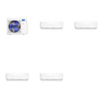 MRCOOL DIY Multi-Zone 27000 BTU 5th Gen Mini Split Heat Pump System R454B 23 SEER2 (6k+6k+9k+9k)