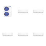 MRCOOL DIY Multi-Zone 48000 BTU 5th Gen Mini Split Heat Pump System R454B 21.8 SEER2 (6k+6k+6k+6k+6k)