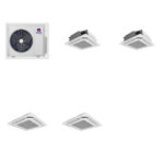 GREE 18000 BTU R-32 21 SEER2 2-Zone Ductless Mini Split Heat Pump System - 9K+9K