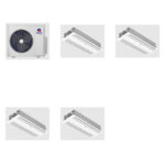 GREE 18000 BTU R-32 21 SEER2 2-Zone Ductless Mini Split Heat Pump System - 9K+9K