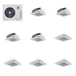 GREE 42000 BTU R-32 21 SEER2 4-Zone Ductless Mini Split Heat Pump System - 9K+9K+9K+9K