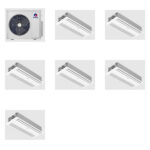 GREE 42000 BTU R-32 21 SEER2 3-Zone Ductless Mini Split Heat Pump System - 12K+12K+12K