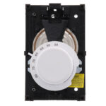 Honeywell Residential T4398A1021 120/208/240/277v SPST Diaphragm Electric Heat Thermostat Includes Thermometer Range Stops & - Image 2