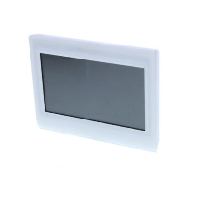 Resideo THX9421R5021WW Prestige IAQ HD Thermostat White Front/White Side